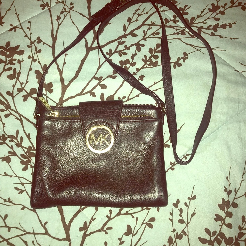 Michael Kors Black & Gold crossbody bag